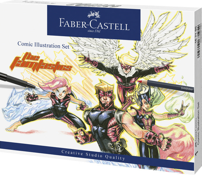 Faber-Castell Faber castell fc-167195 tekenstift pitt artist pen comic illustratie set