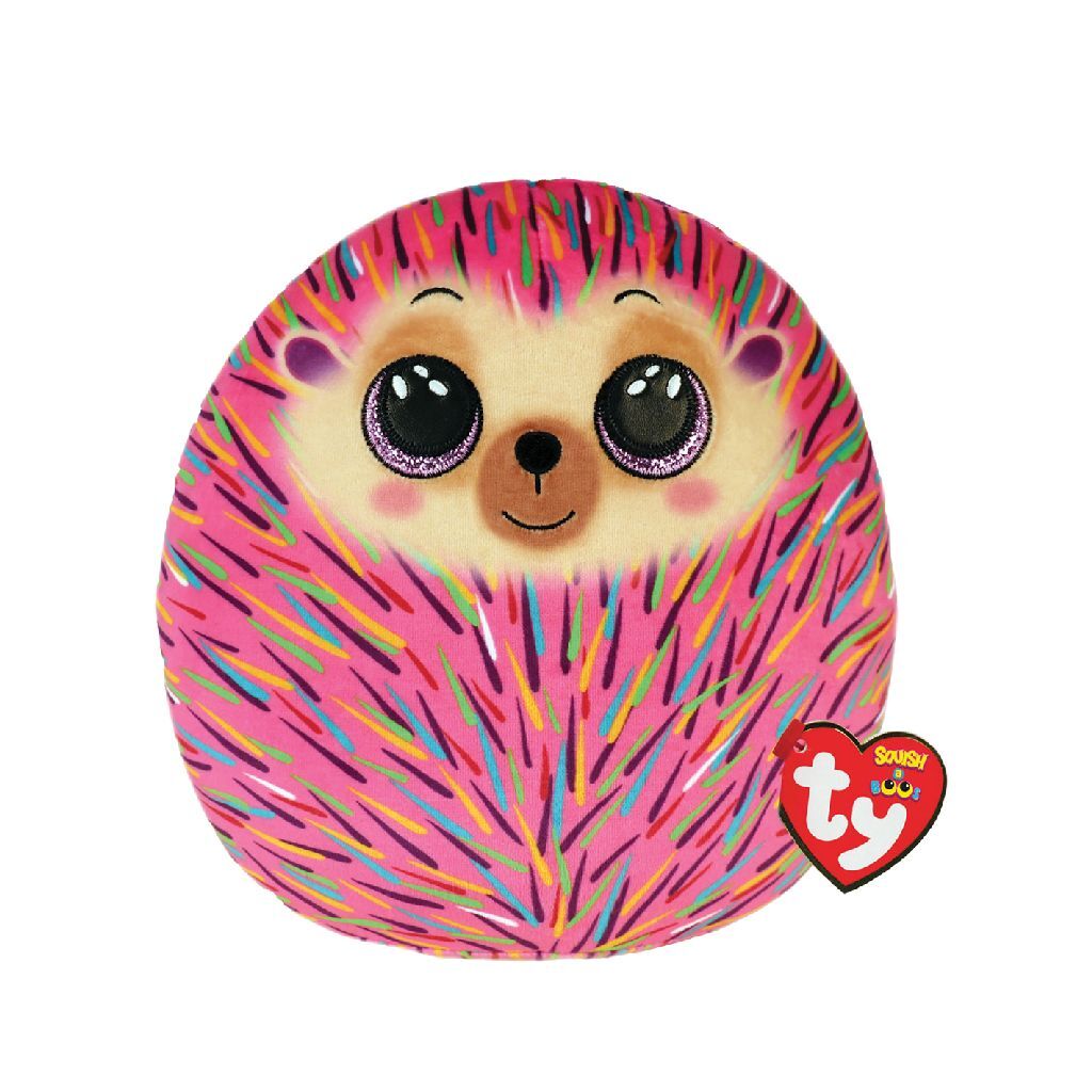 Ty Beanie Ty squish a boo hildee pink hedgehog, 20cm