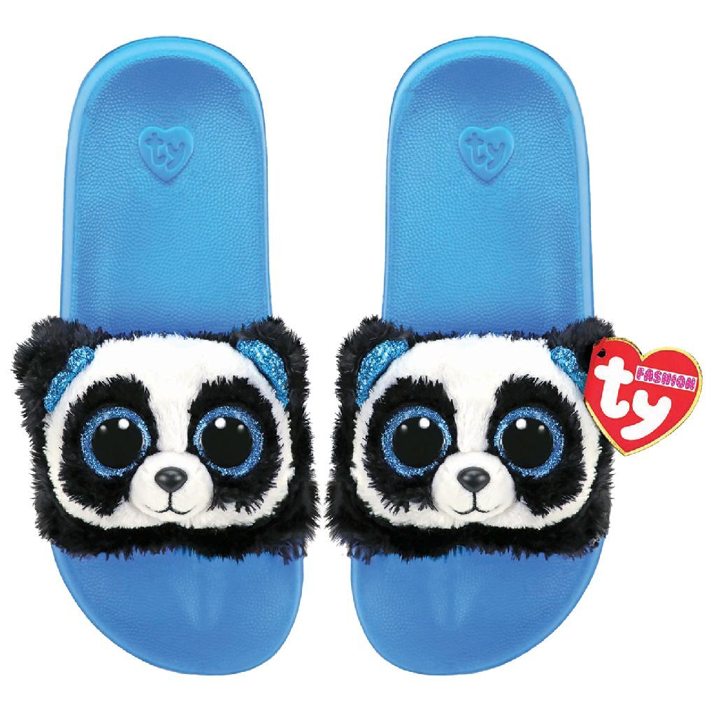TY fashion slippers panda bamboo maat 29