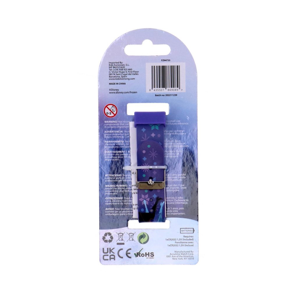 Disney Frozen led horloge paars