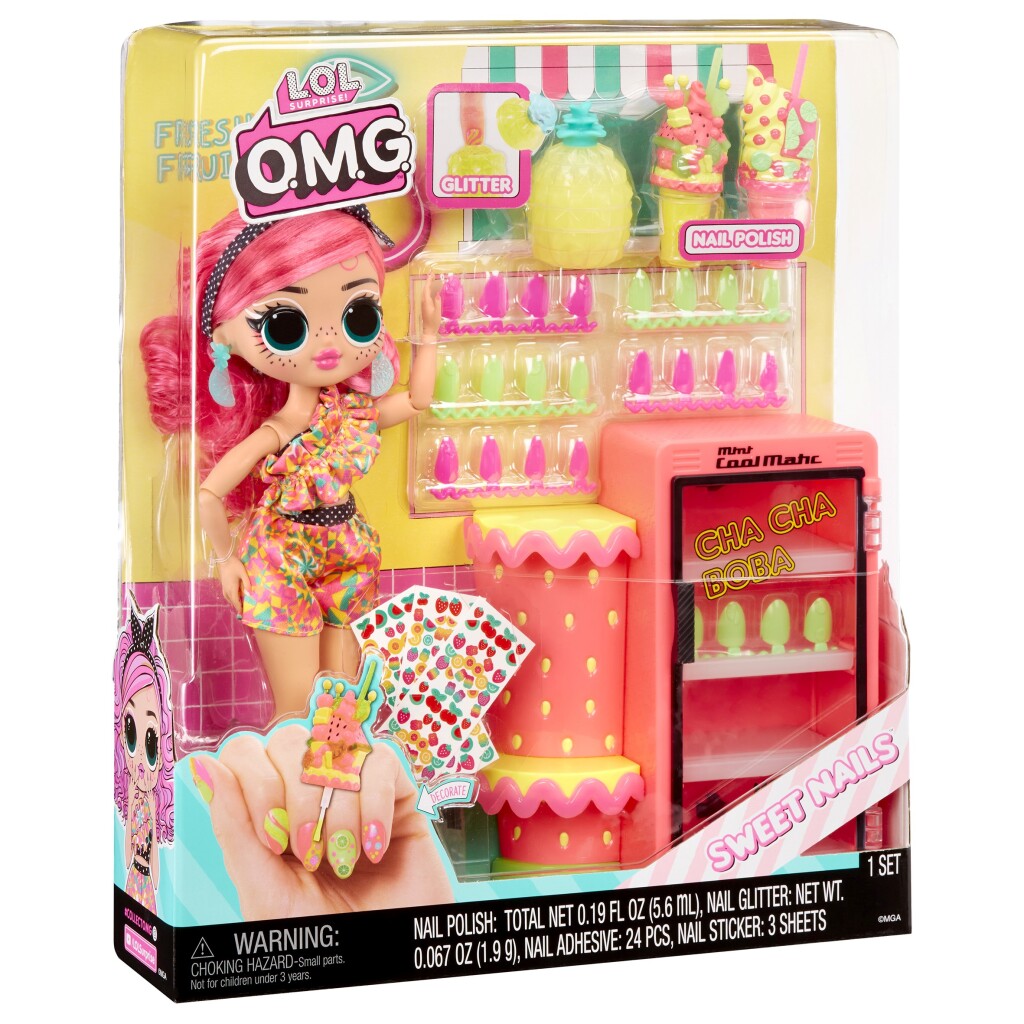 L.O.L. Surprise o.m.g. sweet nails pinky pops fruit shop