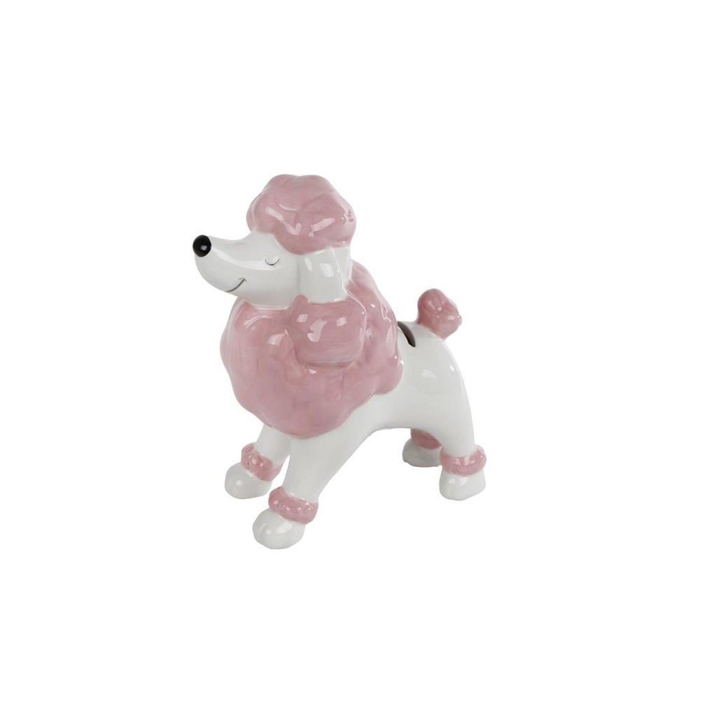CosyDecor Spaarpot poedel zacht roze 16,5x9x18cm