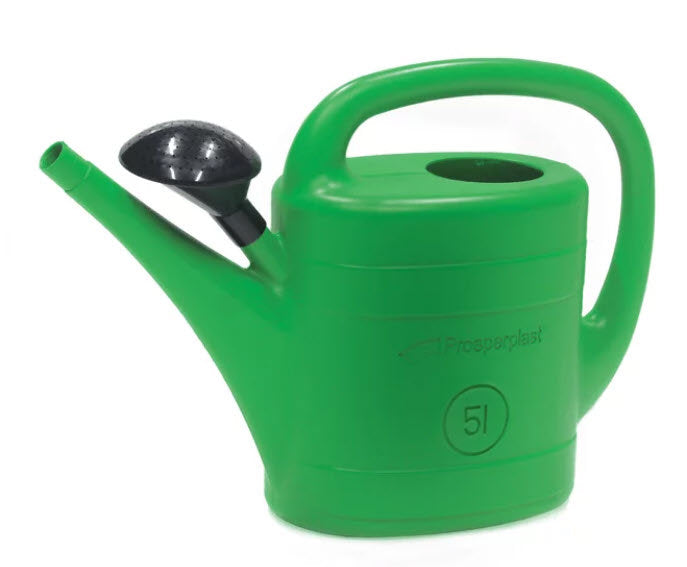 Producten gieter kunststof groen met broes 5l