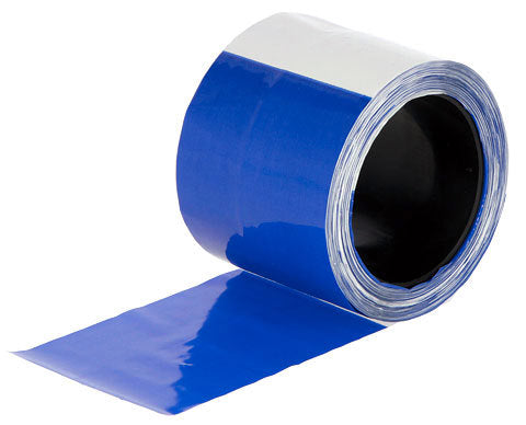 AKO Producten afrasteringband blauwwit geblokt 80mm 100 m rol