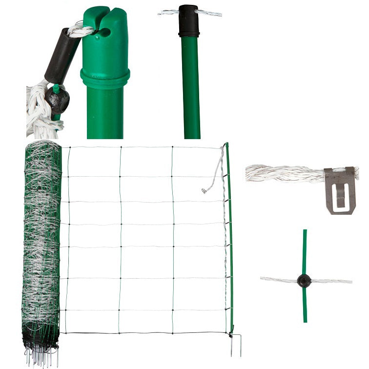 AKO Producten schapennet titannet witgroen 108cm x 50m enkele pen