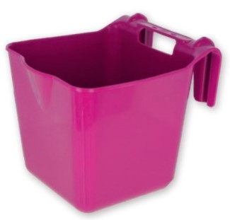 Abi Producten voerbak kunststof hangon roze 13l