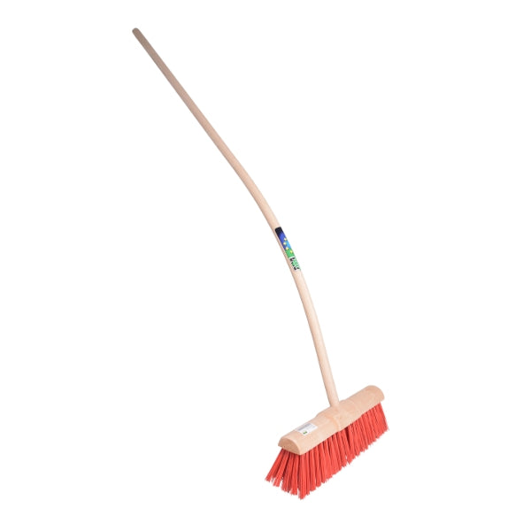 MM Eurotool Producten gemeentebezem 45cm kunstvezel rood mm plusergosteel 170cm
