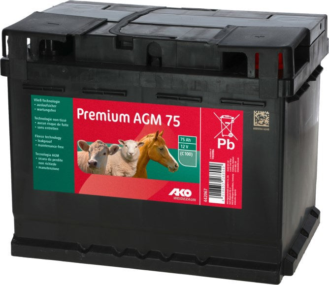 AKO Producten 12v 75 ah accu natte batterij