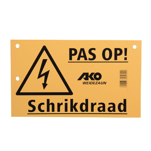 AKO Producten bordje pas op schrikdraad