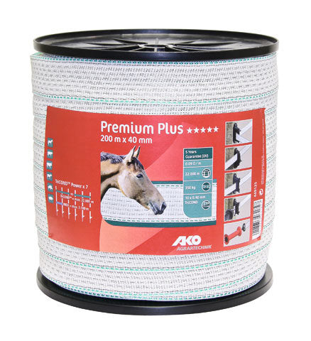 AKO Producten premium plus schriklint witgroen 4cm 200m