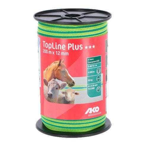 AKO Producten topline plus schriklint neongeelblauw 12mm 200m