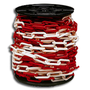 Producten afzetketting roodwit 6mm 30m