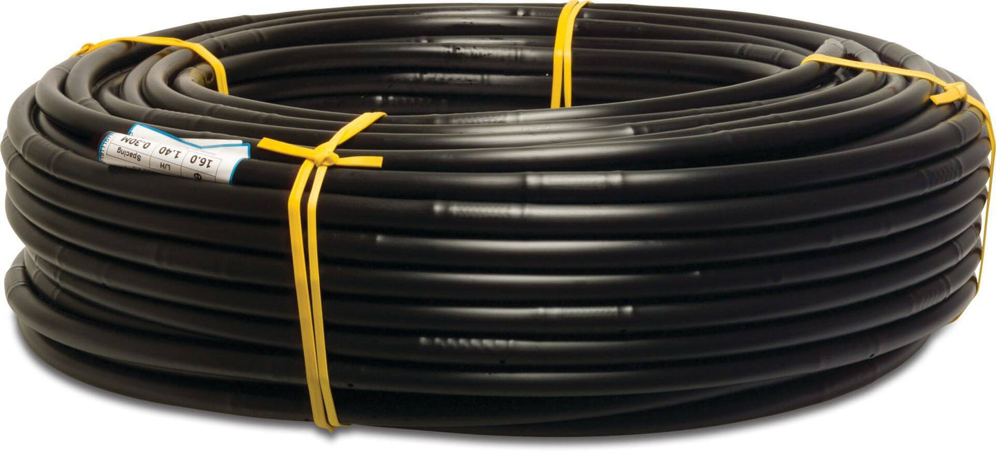 Producten druppelbevloeiingsslang pe 16mm x 115mm 23ltrh a 100m