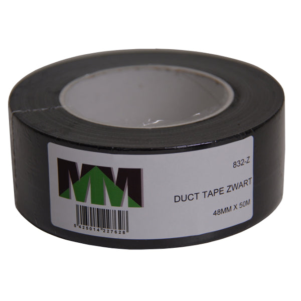 HPX Producten duct tape mm 50meter zwart 5cm