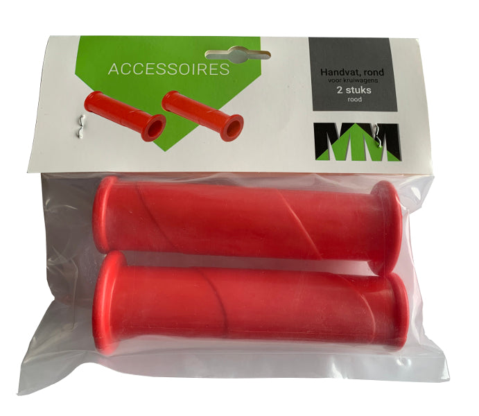 MM Producten handvat rond rood 2 stuks