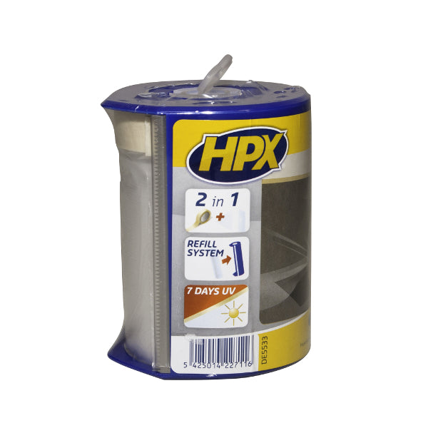 HPX Producten afdekfolie plus afplakband easy mask filmplus dispencer 55cmx33m