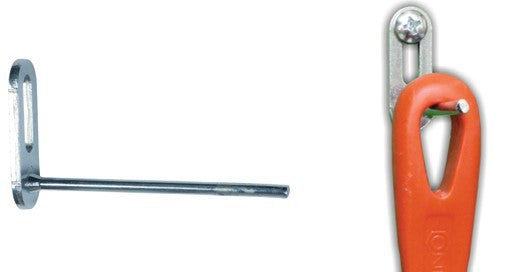 Connex Producten enkele haak recht 46x80x4mm