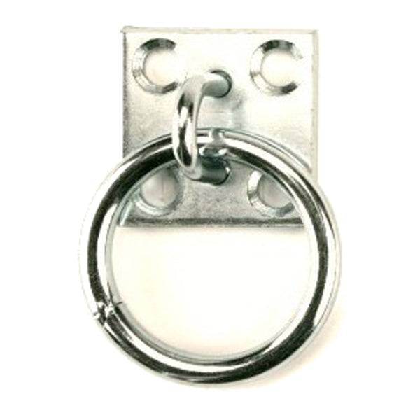 Producten muurplaat met ring 8mm verzinkt