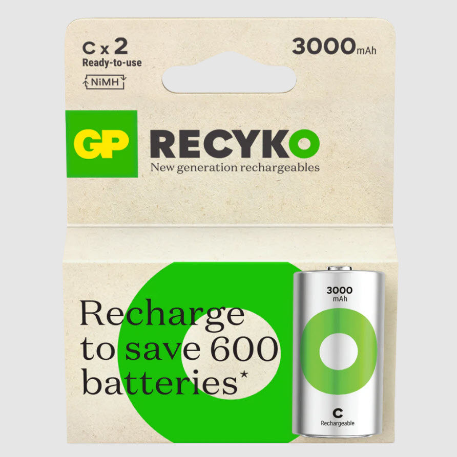GP Producten batterij oplaadbaar recykoplus c x2st