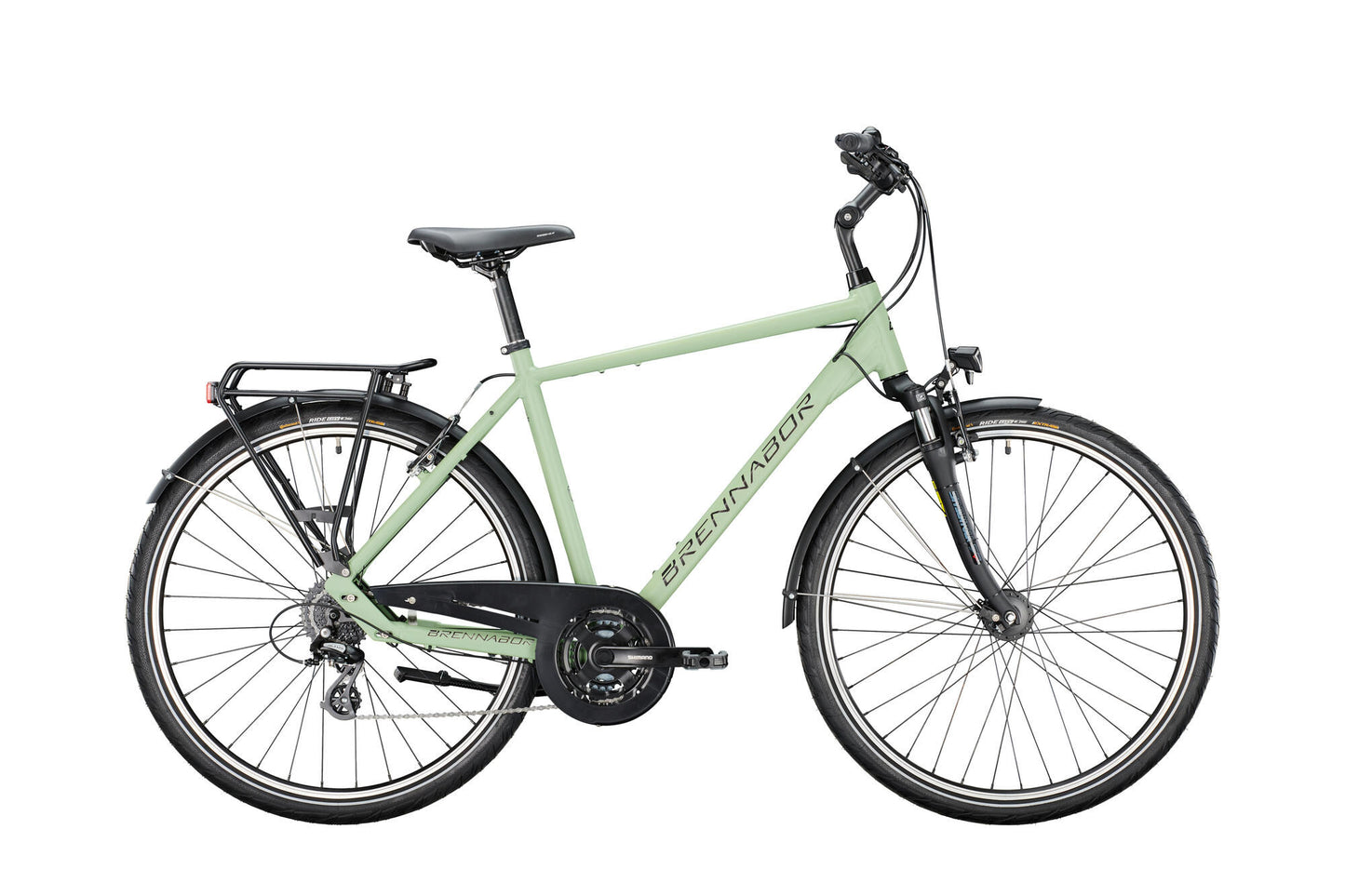 BRENNABOR trekkingrad t-40 mod. 24 bike brennab.t-40 28 55 diam.24sp green black