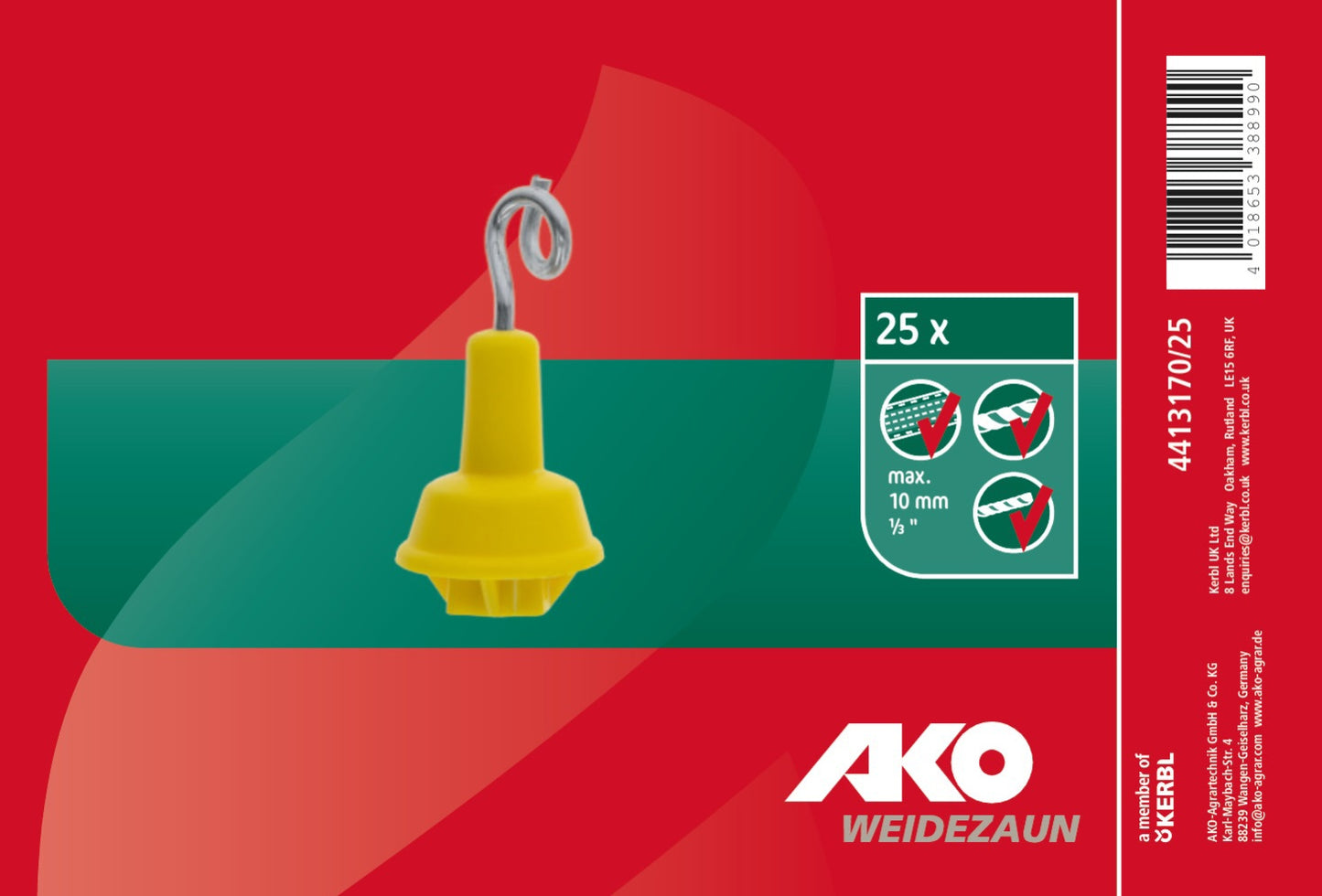 AKO Producten topisolator plus krul ovaal 25 stuks