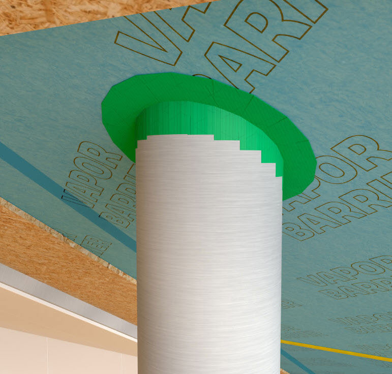 HPX Producten airtight flex tape isoseal groen 60mm x 25m
