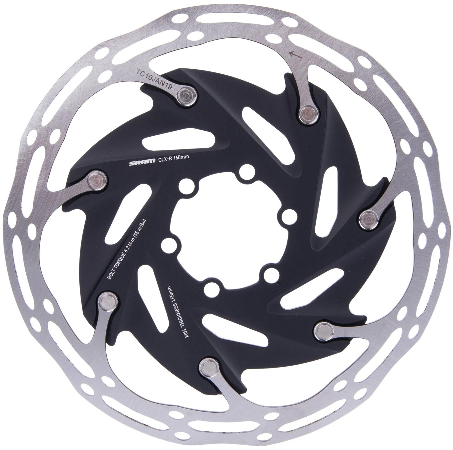 SRAM bremsscheibe centerline xr rotor centerline xr 6h.stain.steel,alu spider