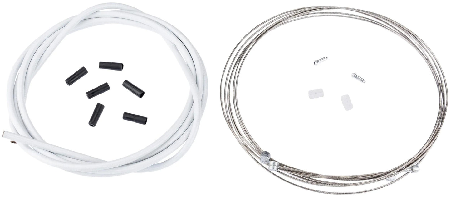 CONTEC bremszug-set stop+ ct brake cable set stop+ steel fr+rear compl white