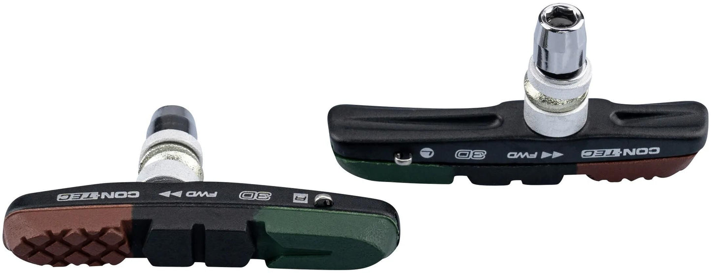 CONTEC bremsschuh v-stop 3d ct brake shoes cartr. v-stop 3d v-brake black