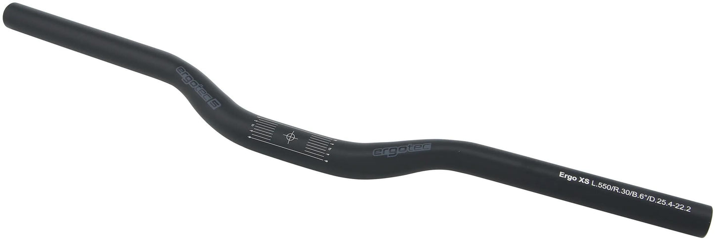 Ergotec stuur atb l 25,4 610mm 12� mat zwart