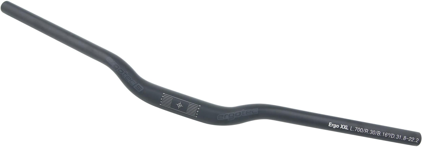 Ergotec Stuurbocht Ergo XXL 31,8mm 700mm mat zwart