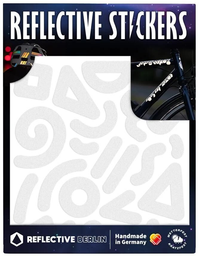 REFLECTIVE BERLIN reflexaufkleber shapes ref.sticker ref.berlin doodle white