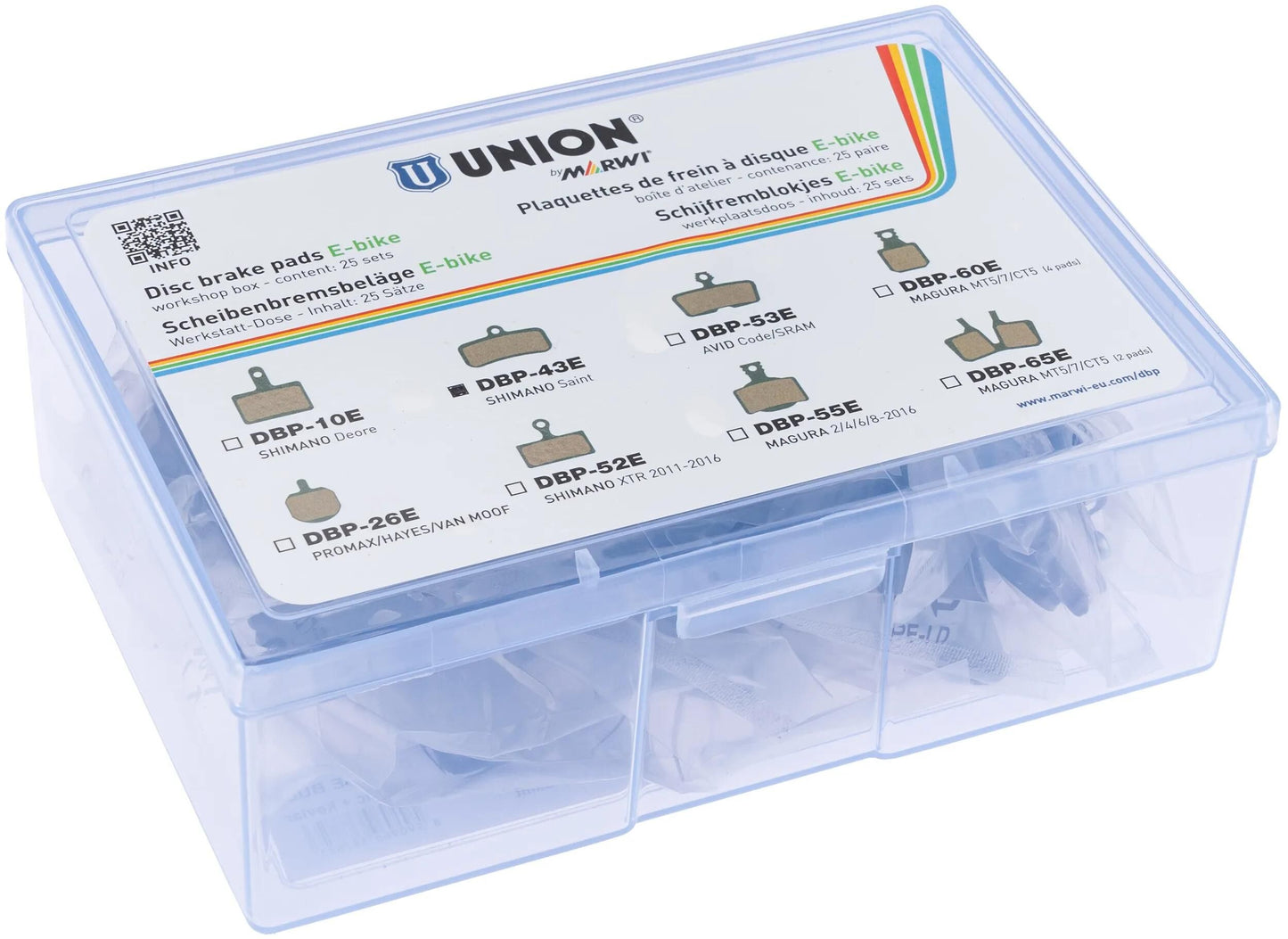 UNION scheibenbremsbelag dbp-43e disc brake pad dbp-43e 25 pairs