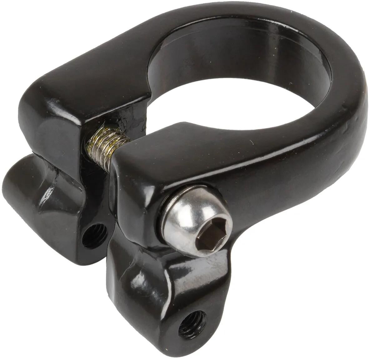 M-wave zadelpenklem m6 inbus 28.6 mm zwart met extra bevestigingspunt