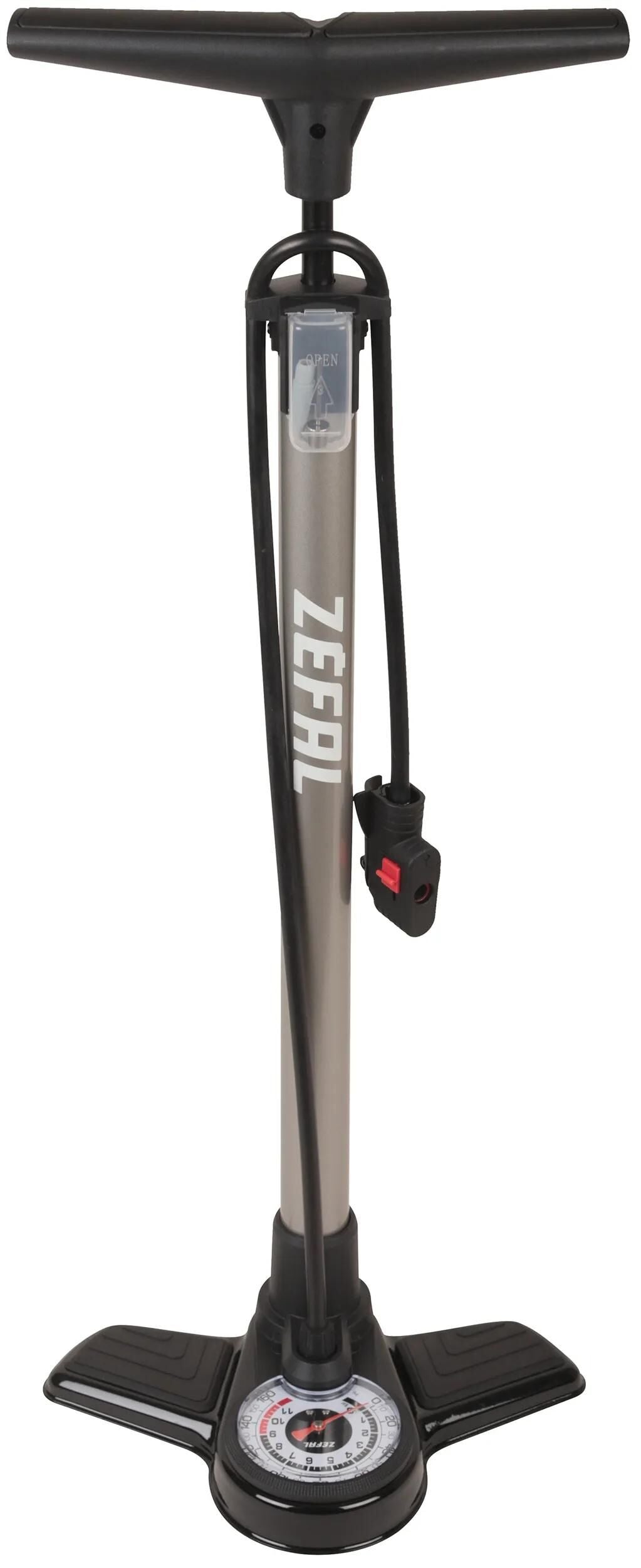 ZÉFAL standpumpe profil max fp20 floor pump profil max fp20 silver