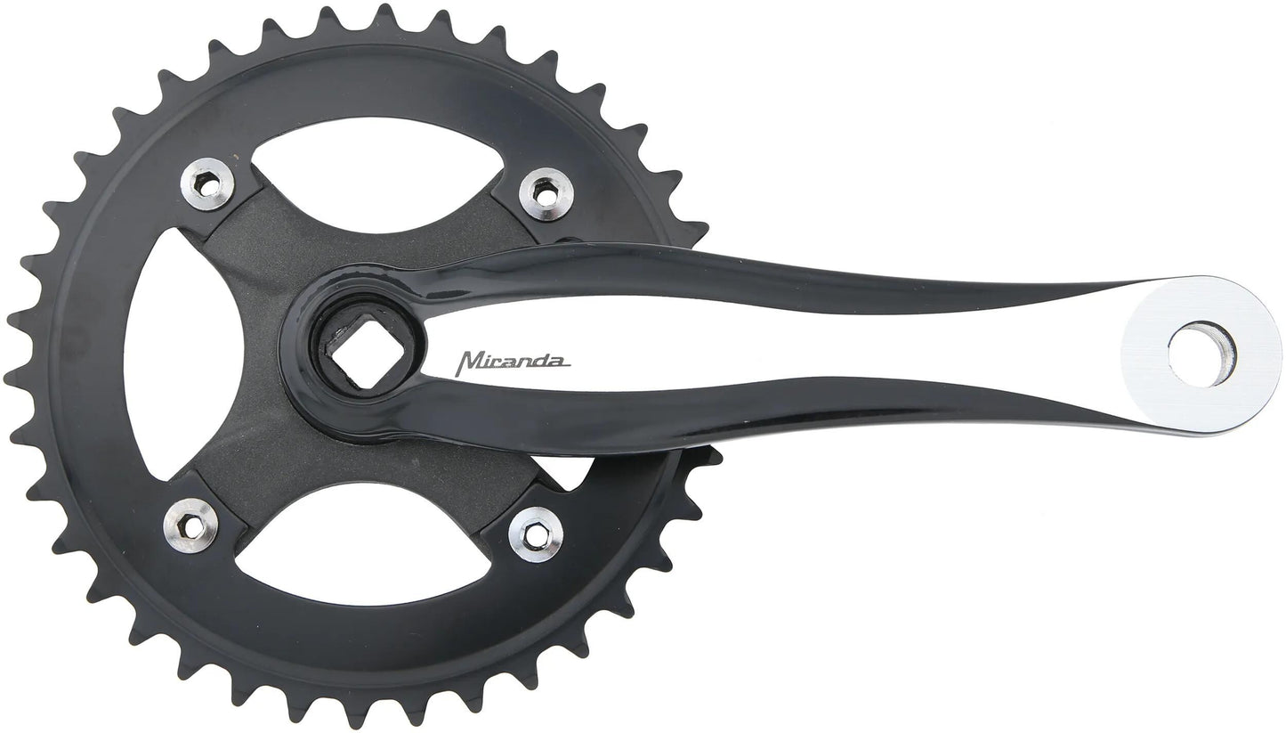 MIRANDA kettenradgarnitur beta 1r plus crankset beta 1r plus 170mm 38t b sil.