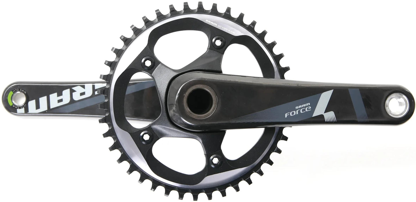 SRAM kettenradgarnitur force 1 crankset force 1 gxp 42 t. 175mm grey