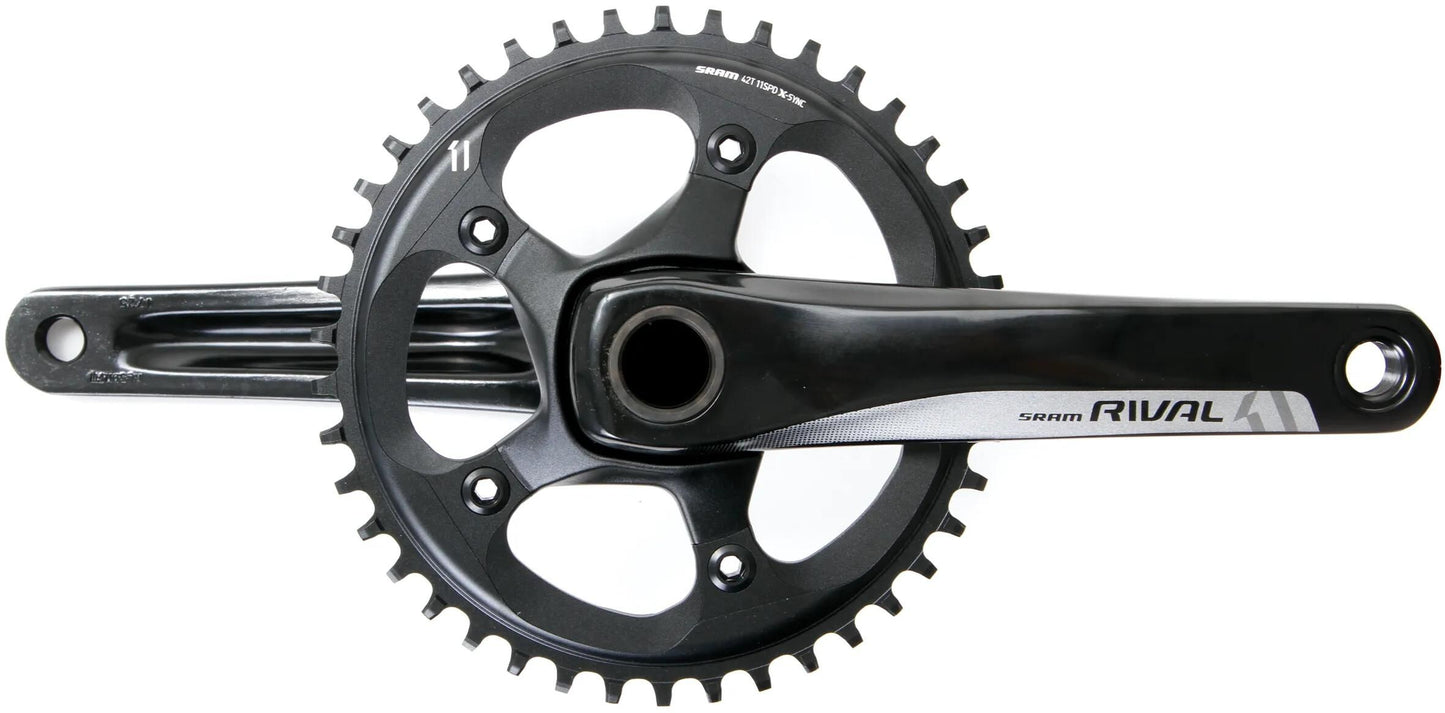 SRAM kettenradgarnitur rival 1 crankset rival 1 gxp 42 t. 172,5mm black