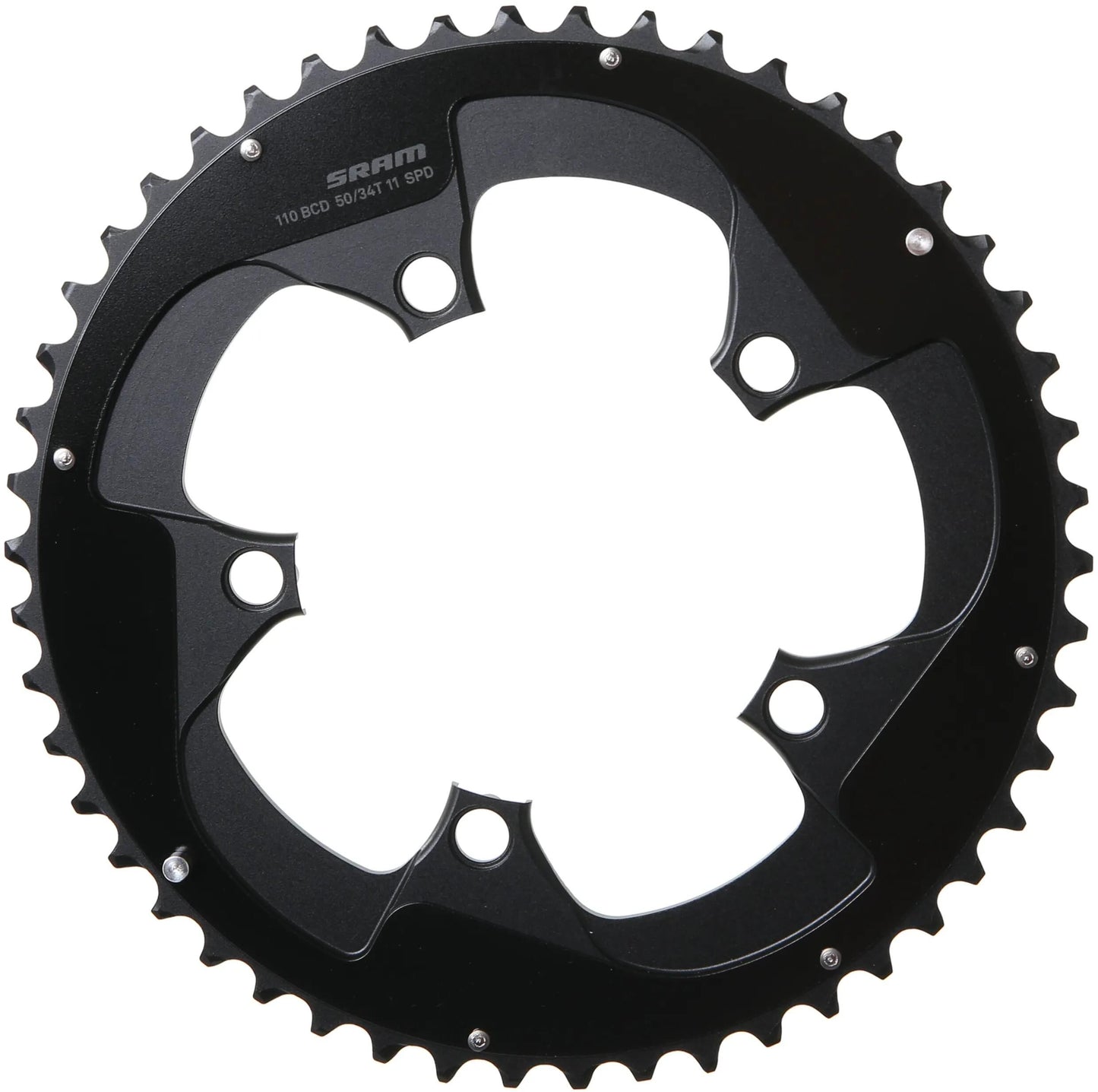 SRAM kettenblatt road double chain ring roaddoub. 50t alu f. red black
