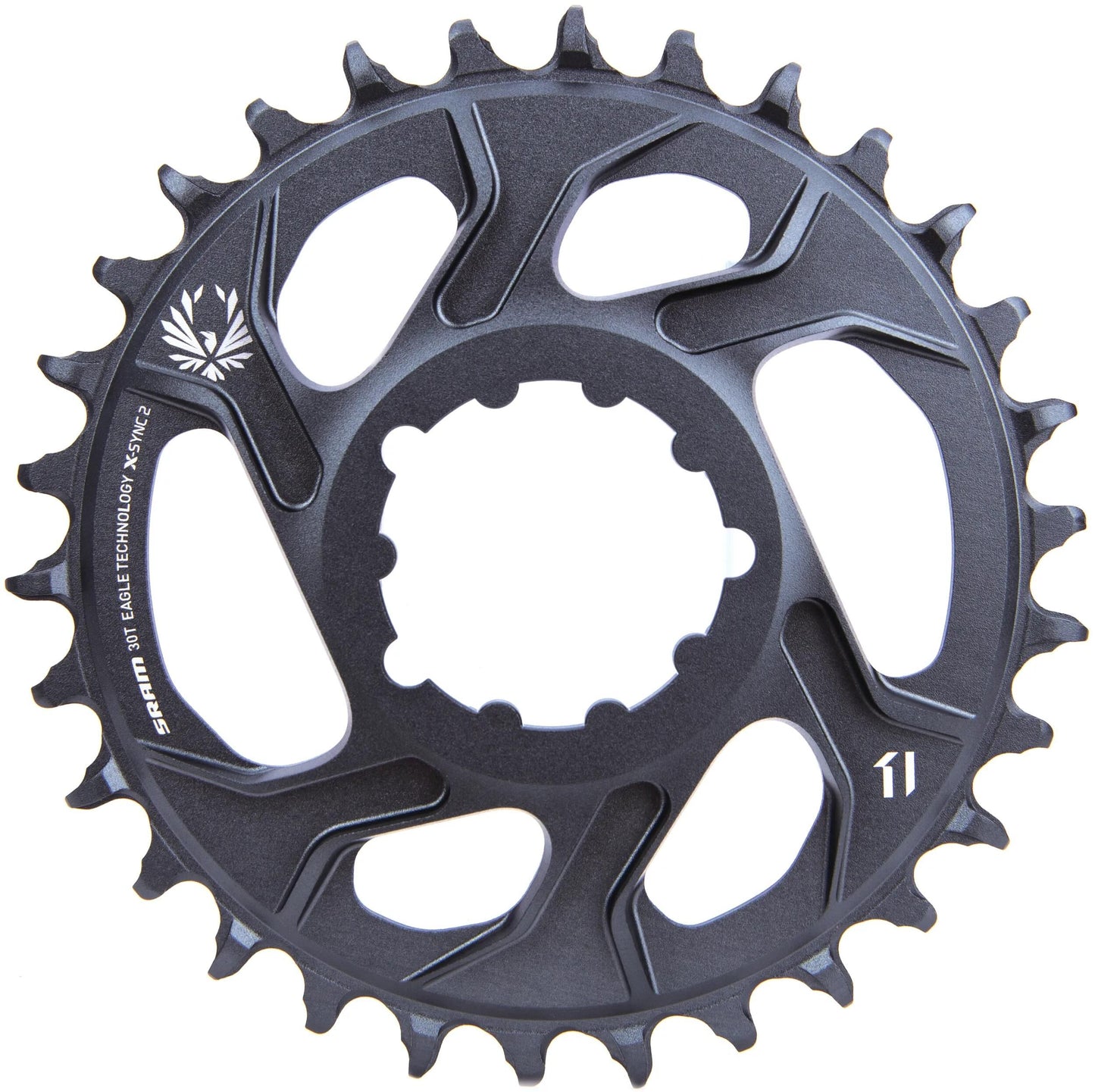 SRAM kettenblatt x-sync2 sl chain ring x-sync2 sl 30t. alu lunar grey