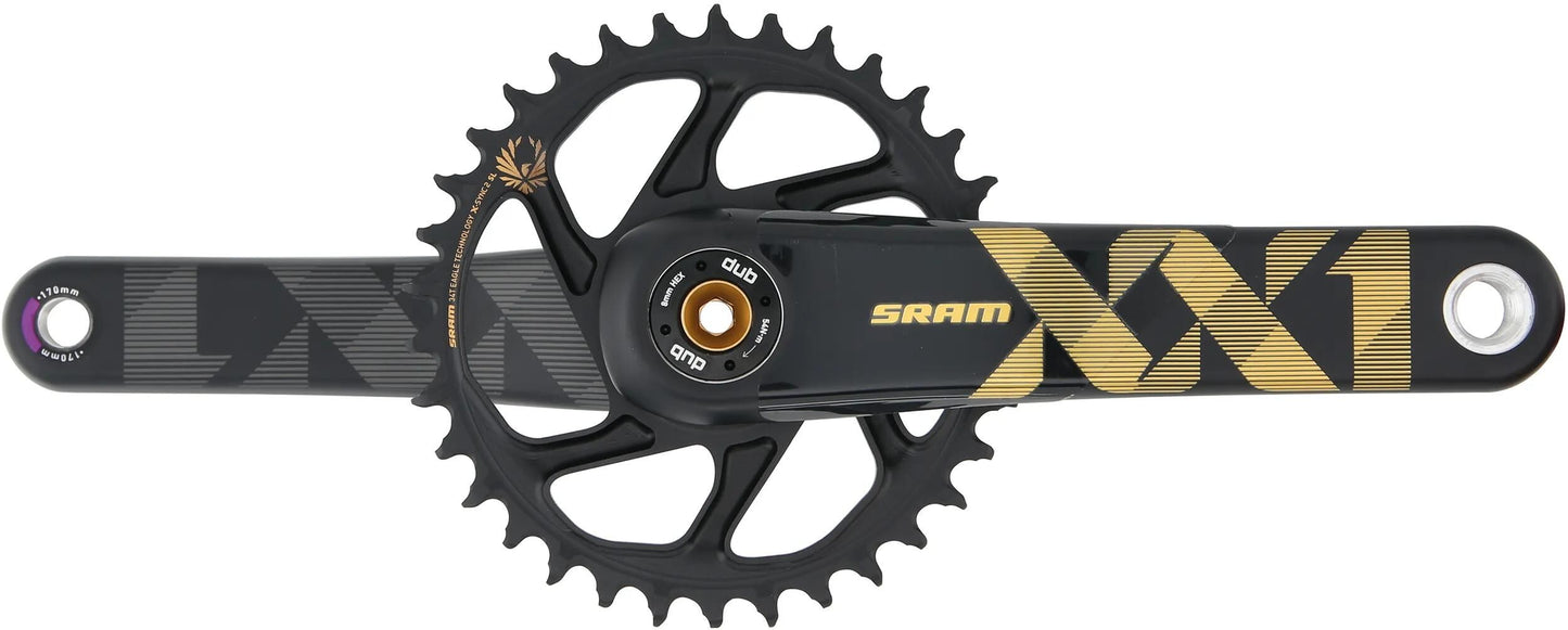 SRAM kettenradgarnitur xx1 eagle crankset xx1 eagle 34t boost 170mm