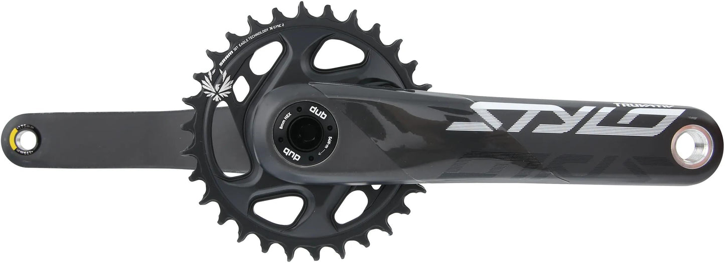 TRUVATIV kettenradgarnitur stylo carbon eagle crank set stylo car.eagle 30t.dub fatbike