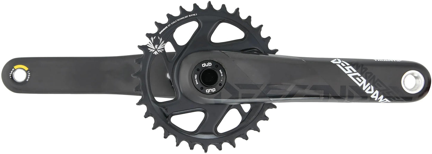 TRUVATIV kettenradgarnitur descendant carbon eagle crank set desce. carb.eagle 32t.dub boost
