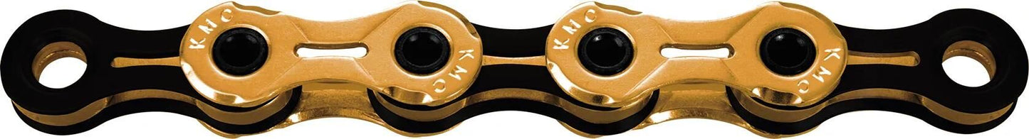 KMC kette x11sl chain x11sl ti-n gold black waxed