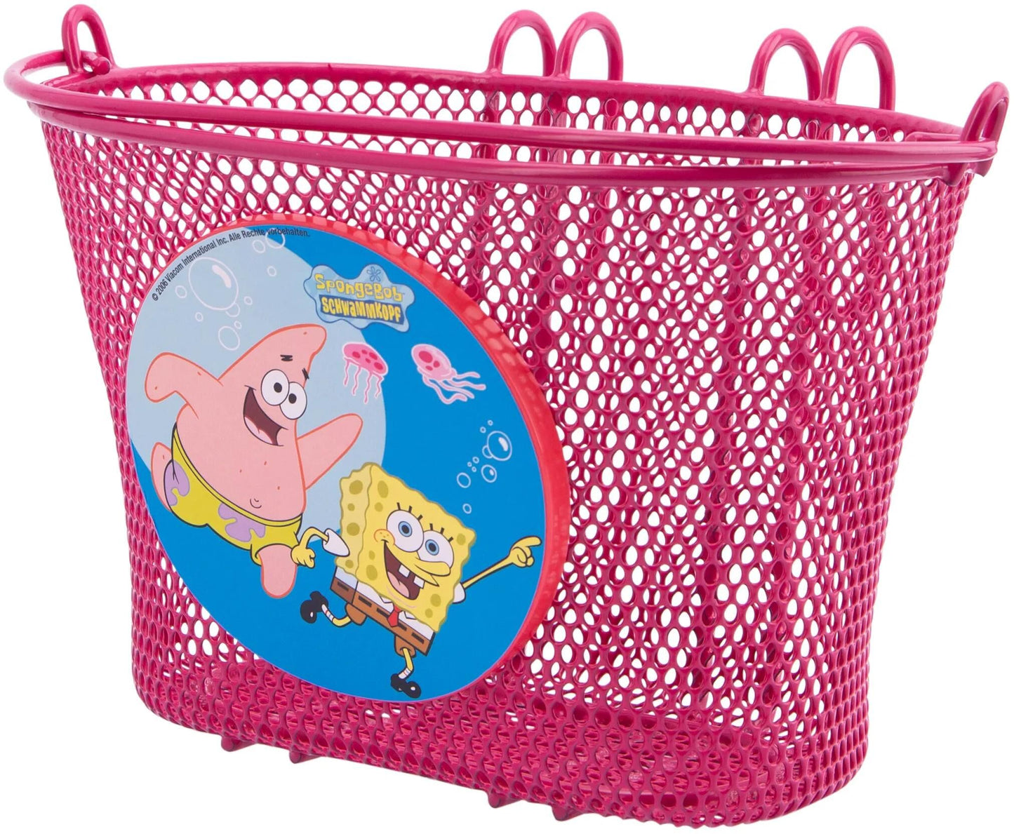 BIKE FASHION kinderkorb kids basket sponge bob metal