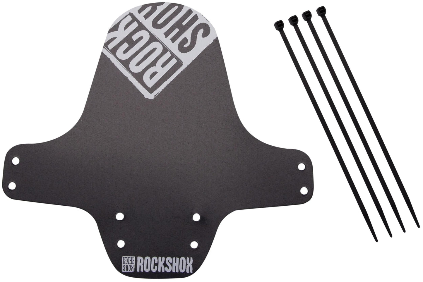 ROCKSHOX steckschutzblech fender clip-on fender rs black white distressed