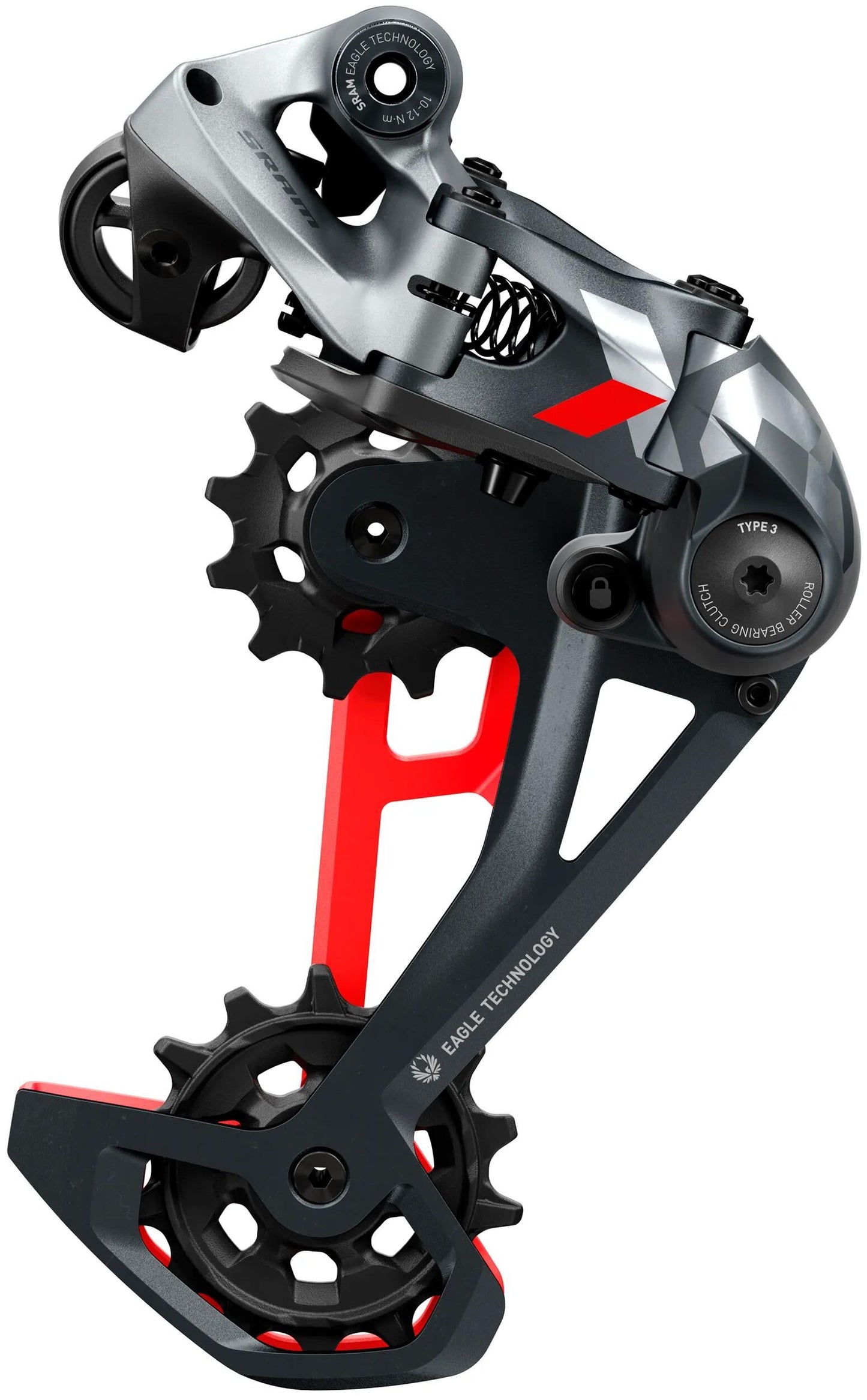 SRAM schaltwerk x01 eagle rear derail. x01 eagle 52t red