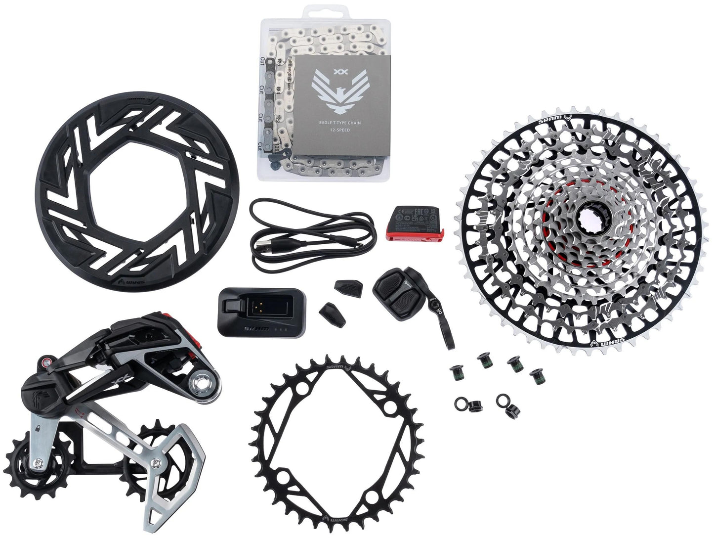 SRAM schaltgruppen-set xx eagle axs transmission e-bike set xx eagle 104 bcd axs tm without cranks