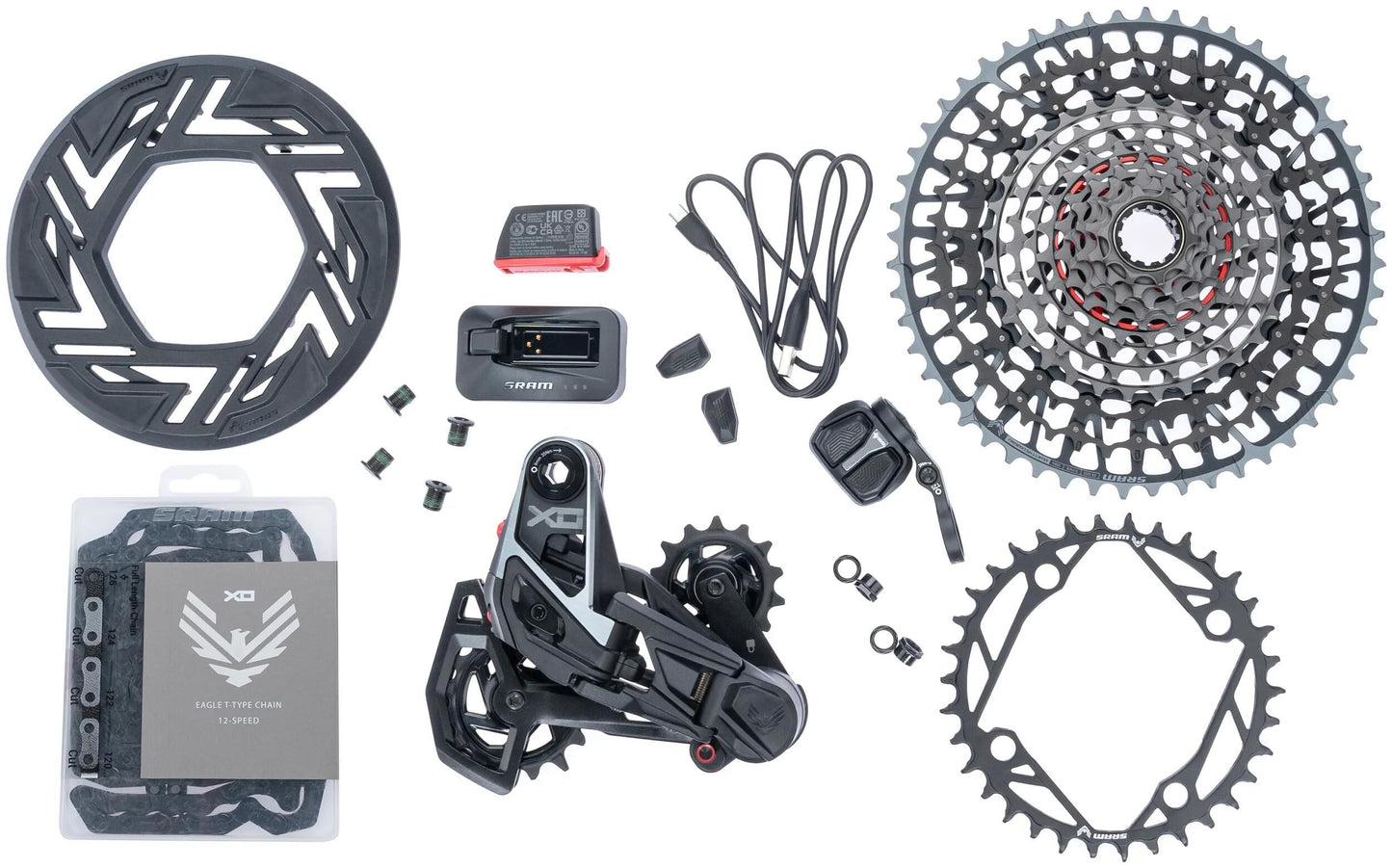 SRAM schaltgruppen-set x0 eagle axs transmission e-bike set x0 eagle 104 bcd axs tm without cranks