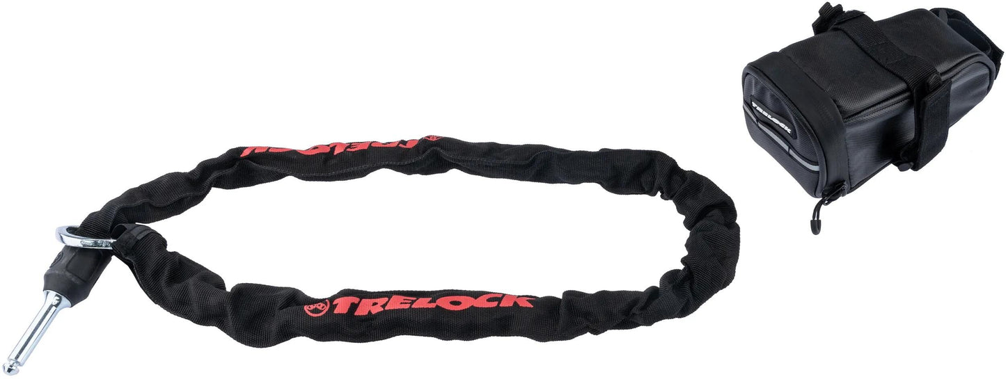 TRELOCK einsteckkette zr 355 plug-in chain zr 355 100cm + saddle bag